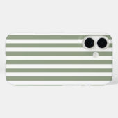 Creëer uw eigen wijze groen wit gestreept patroon Case-Mate iPhone case (Achterkant (horizontaal))