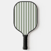Creëer uw eigen wijze groen wit gestreept patroon pickleball paddle (Achterkant)