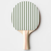 Creëer uw eigen wijze groen wit gestreept patroon tafeltennisbatje (Voorkant)