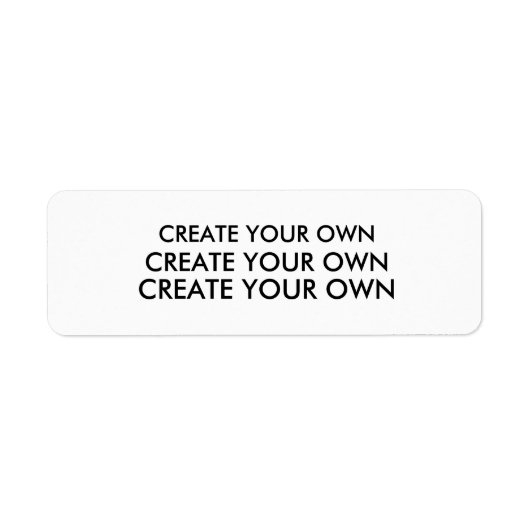 Creëer Uw Eigen WIT van het Etiket van het Adres (Voorkant)