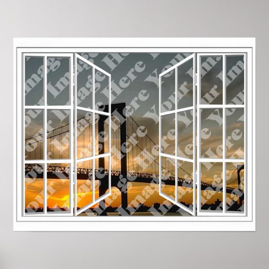 Creëer Uw eigen witte 24-puit open Poster van het  (Voorkant)