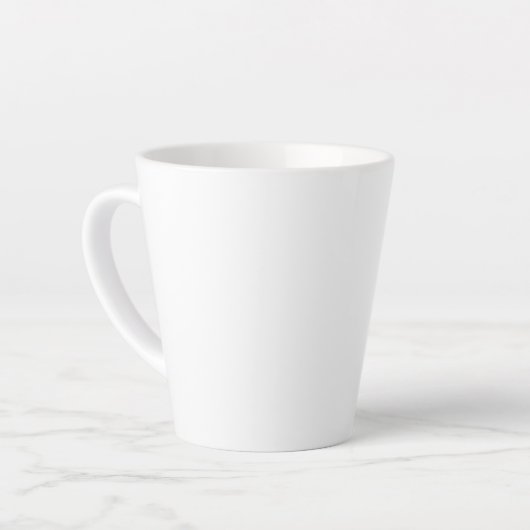 Creëer uw eigen witte aangepaste latte Mok (Linkerhoek)