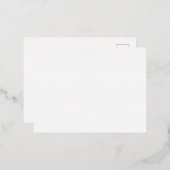 Creëer uw eigen witte gewoonte folie uitnodiging briefkaart (Voorkant / Achterkant)