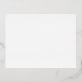 Creëer uw eigen witte gewoonte folie uitnodiging briefkaart (Voorkant)