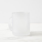 Creëer uw eigen witte gewoonte matglas koffiemok (Voorkant links)