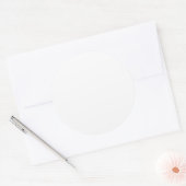 Creëer uw eigen witte gewoonte ronde sticker (Envelop)