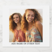 Creëer Uw eigen witte rand met één fotogalerie Bier Etiket (Enkel label)