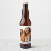 Creëer Uw eigen witte rand met één fotogalerie Bier Etiket (Voorkant)