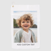 Creëer Uw eigen witte rand met één fotogalerie Golfhanddoek (Voorkant)