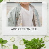 Creëer Uw eigen witte rand met één fotogalerie Theedoek (Gevouwen)