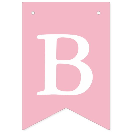 Creëer Uw eigen witte, roze achtergrond Vlaggetjes (Tweede vlag)