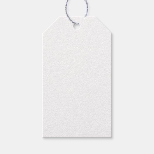 Creëer uw eigen witte vaste gewoonte cadeaulabel (Voorkant)