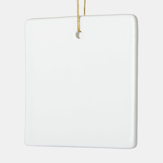 Creëer uw eigen witte vaste gewoonte keramisch ornament (Links)