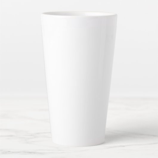 Creëer uw eigen witte vaste gewoonte latte mok (Voorkant)