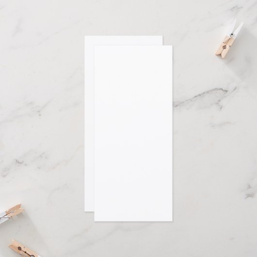 Creëer Uw eigen witte verjaardagskaarten Kaart (Voorkant / Achterkant in situ)