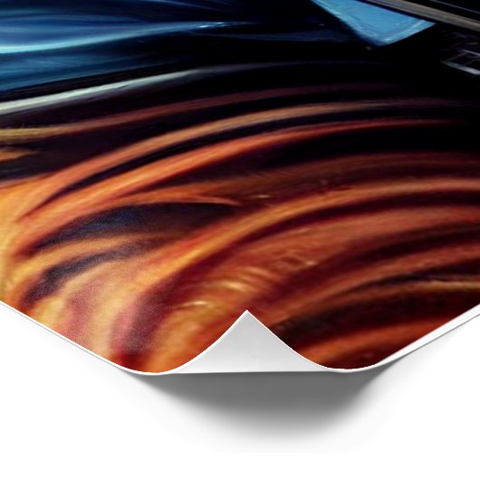 Creëer Uw eigen wolf in de ruimte astronaut Perfect Poster (Hoek)