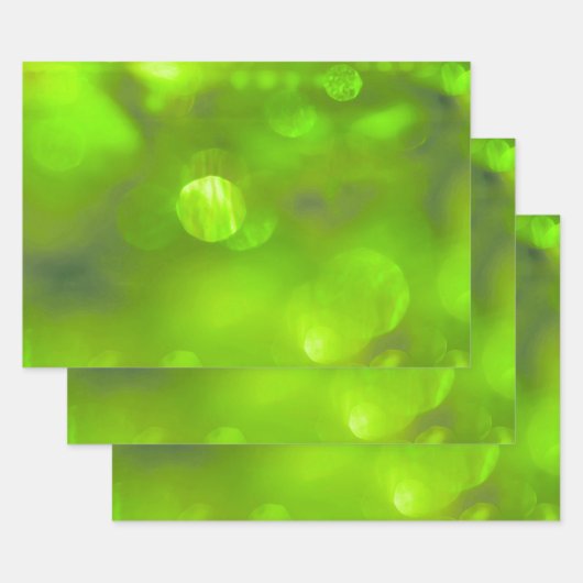 Creëer Uw eigen zachte bokeh lampjes - Lime Green Inpakpapier Vel (Set)