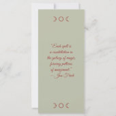 Creëer Uw eigen Zachte Roze Gladiolus Bladwijzer K (Achterkant)