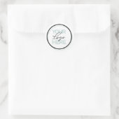 Creëer Uw eigen zakelijke Logo Ronde Sticker (Tas)