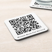 Creëer Uw eigen zakelijke QR-code Bier Onderzetter (Linkerzijde)