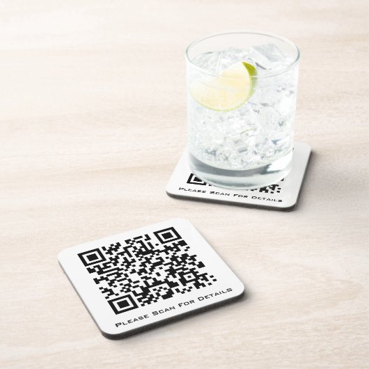 Creëer Uw eigen zakelijke QR-code Bier Onderzetter (Rechterzijde)