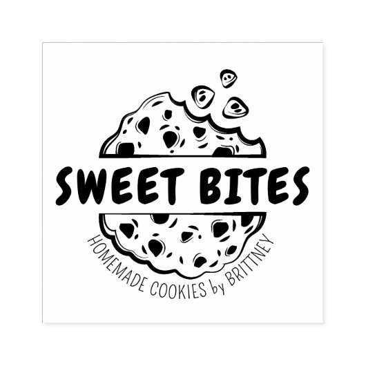 Creëer uw eigen zelfgemaakte koekjes rubberstempel (Afrduk)