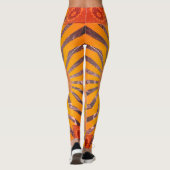 Creëer Uw eigen, zoete Oranje patroonvormer Leggings (Achterkant)