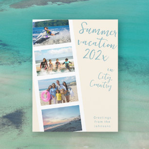 Creëer uw eigen zomervakantie foto Briefkaart