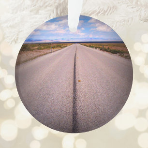 Creëer Uw eigen zomervakantie met twee zijden foto Ornament