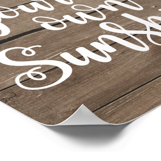 Creëer Uw eigen zonnebloempo Poster (Hoek)