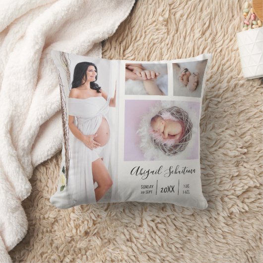 Creëer Uw eigen Zwangerschap en Baby Foto Keepsake Kussen (Deken)