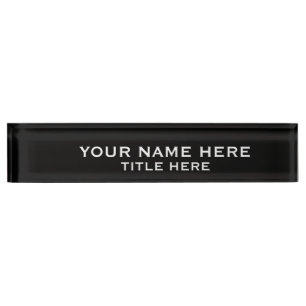 Creëer Uw eigen zwart Naambordje