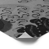 Creëer uw eigen zwart-wit Great Wave Quote Poster (Hoek)