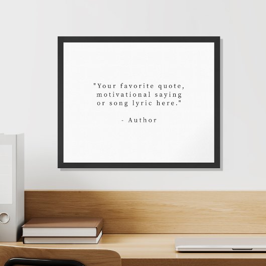 Creëer uw eigen zwart-wit quote poster