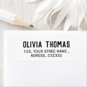 Creëer uw eigen zwart-wit retouradres etiket (Insitu)