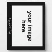 Creëer Uw eigen zwarte aangepaste foto Fotoplaat (Voorkant)