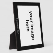 Creëer Uw eigen zwarte aangepaste foto Fotoplaat (Zijkant)