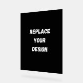 Creëer uw eigen zwarte aangepaste ontwerp acryl bord (Hoek)