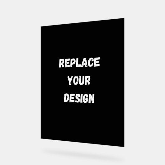 Creëer uw eigen zwarte aangepaste ontwerp acryl bord (Hoek)