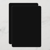 Creëer uw eigen zwarte aangepaste platte Kaart (Voorkant / Achterkant)