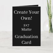 Creëer Uw eigen zwarte Afstuderen Kaart (Voorkant)