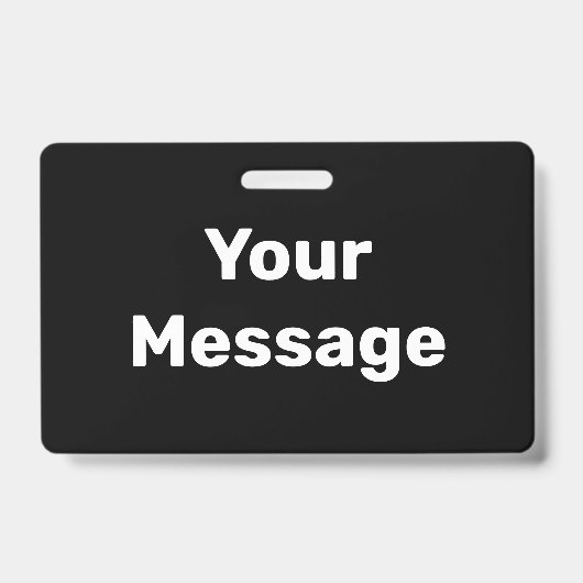 Creëer Uw eigen zwarte en witte Sjabloon Badge (Front)