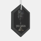 Creëer Uw eigen zwarte gotische kelk Glas Ornament (Voorkant Rechts)