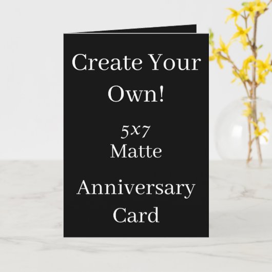 Creëer Uw eigen zwarte Jubileum Kaart (Gele Bloem)