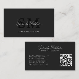 Creëer uw eigen zwarte QR-code Visitekaartje
