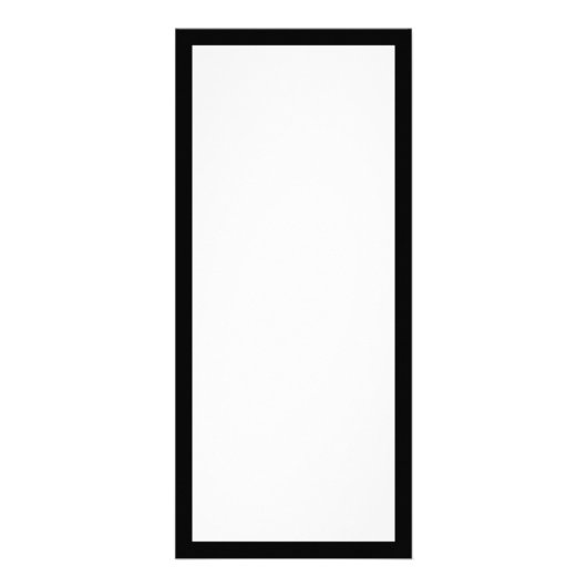 Creëer Uw eigen zwarte rand Reclamekaart (Voorkant)