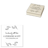Creëer Uw Elegante Handgemaakte Naam Rubber Stamp Rubberstempel (Gestempeld)