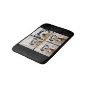 Creëer Uw Ewn 4 Foto Collage - Script Name Badmat (Gekanteld)