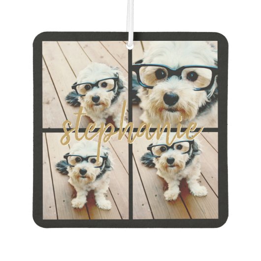 Creëer Uw Ewn 4 Foto Collage - Script Name Luchtverfrisser (Voorkant)