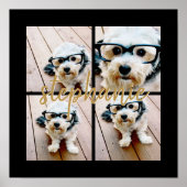 Creëer Uw Ewn 4 Foto Collage - Script Name Poster (Voorkant)